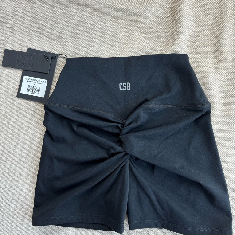 Crop Shop Boutique Black Bike Shorts with High-Waist Design